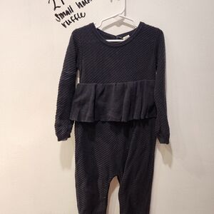 Kate Quinn Cotton Sweater Frilly Romper 2T